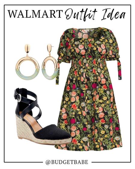 Walmart plus size outfit idea perfect for spring, Easter, showers, wedding guest. More colors too! #WalmartPartner #Walmart #IYWYK #WalmartFashion #liketkit dresses 
