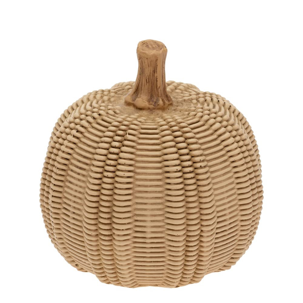 Boston International Pumpkin Décor Autumn & Fall Decorations, Small, Wicker Textured | Amazon (US)