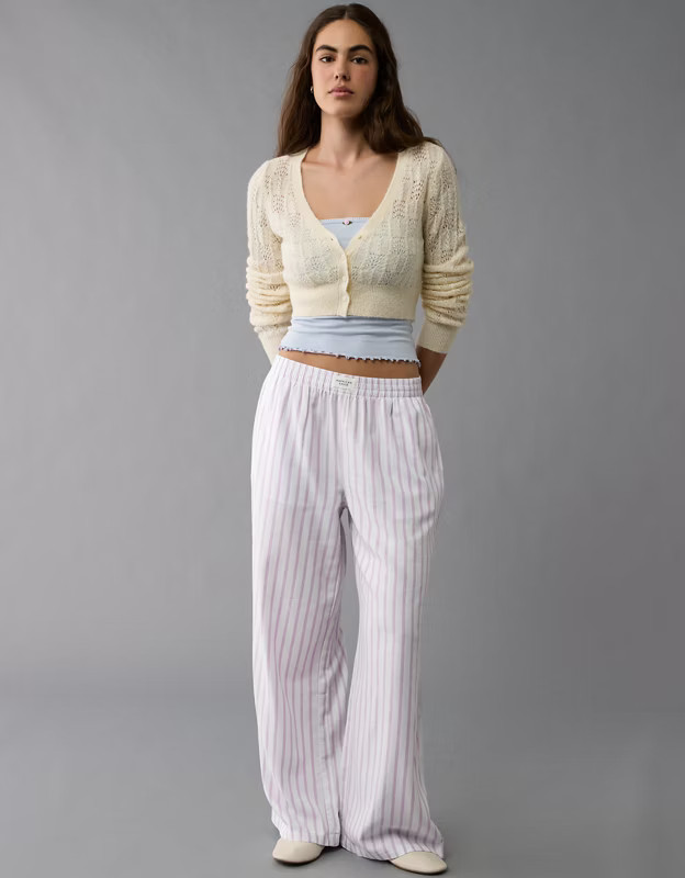 AE Striped Wide-Leg PJ Pant | American Eagle Outfitters (US & CA)