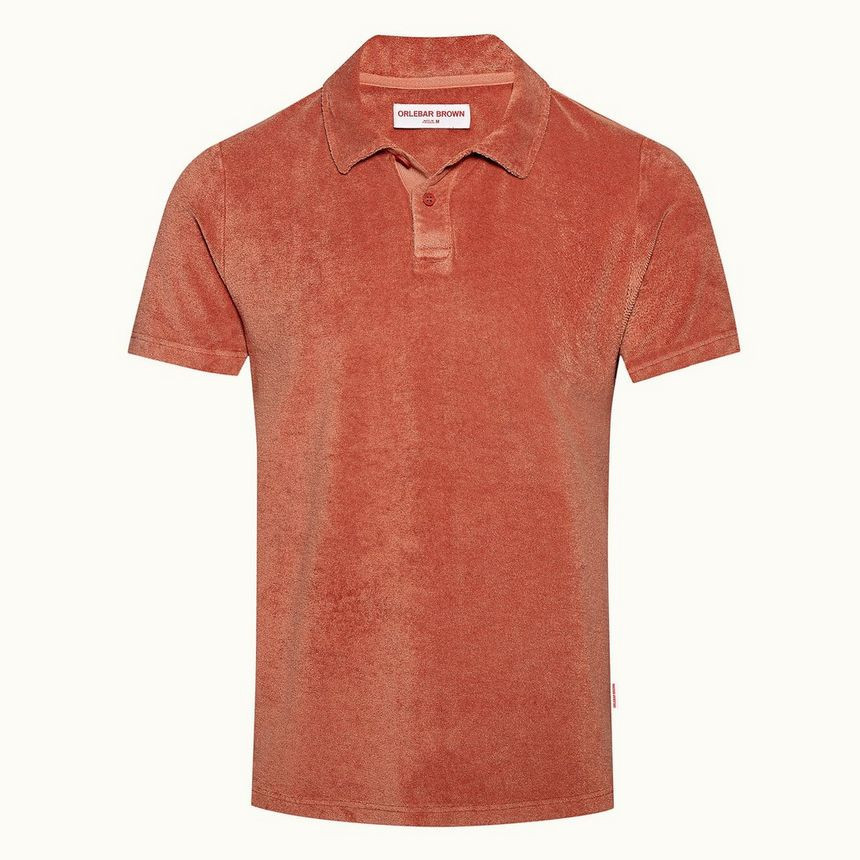 Doran - Vintage Rose Classic Fit Garment Dye Towelling Polo Shirt | Orlebar Brown | Orlebar Brown