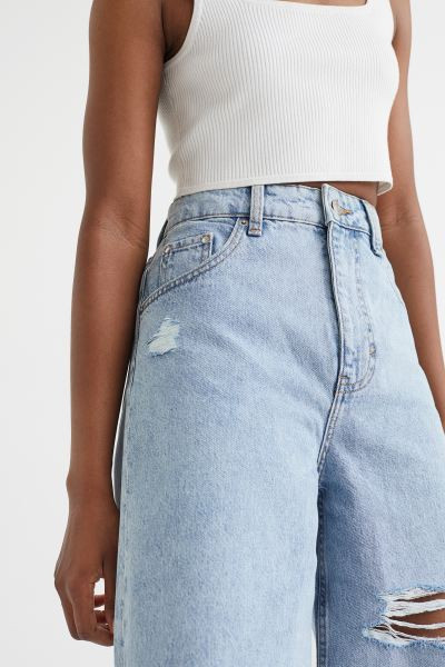 Wide Bermuda High Waist Shorts | H&M (US + CA)