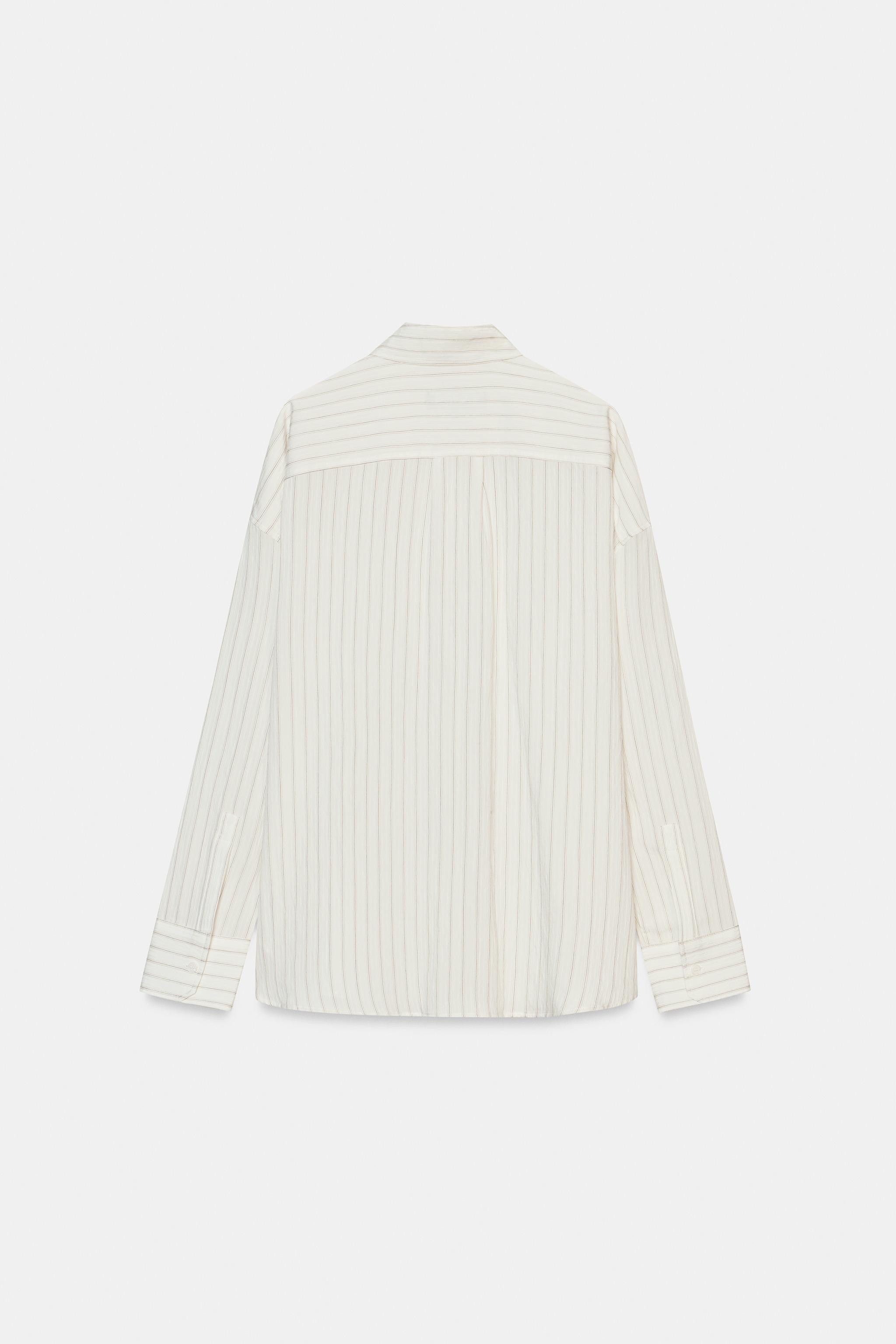 ZW COLLECTION FLOWING STRIPED SHIRT | Zara UK