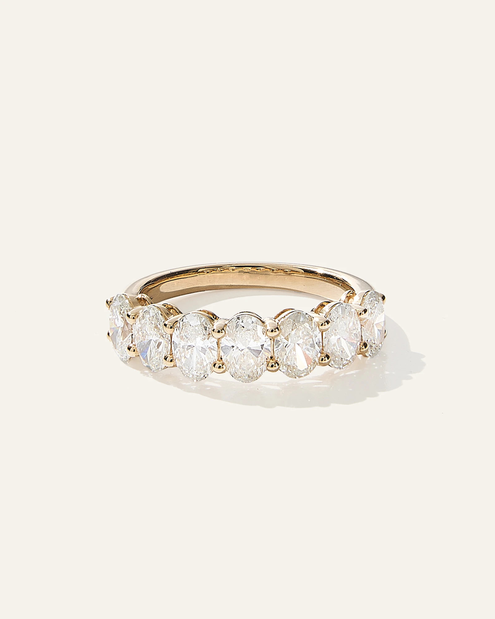 Lab Grown Diamond Oval Seven Stone Band | Quince