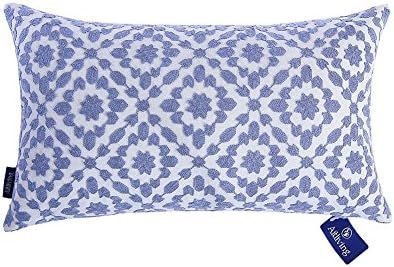 Aitliving Throw Pillow Cover Cotton Canvas 1pc Trellis Mina Blue Cornflower Decorative Lumbar Pil... | Amazon (US)