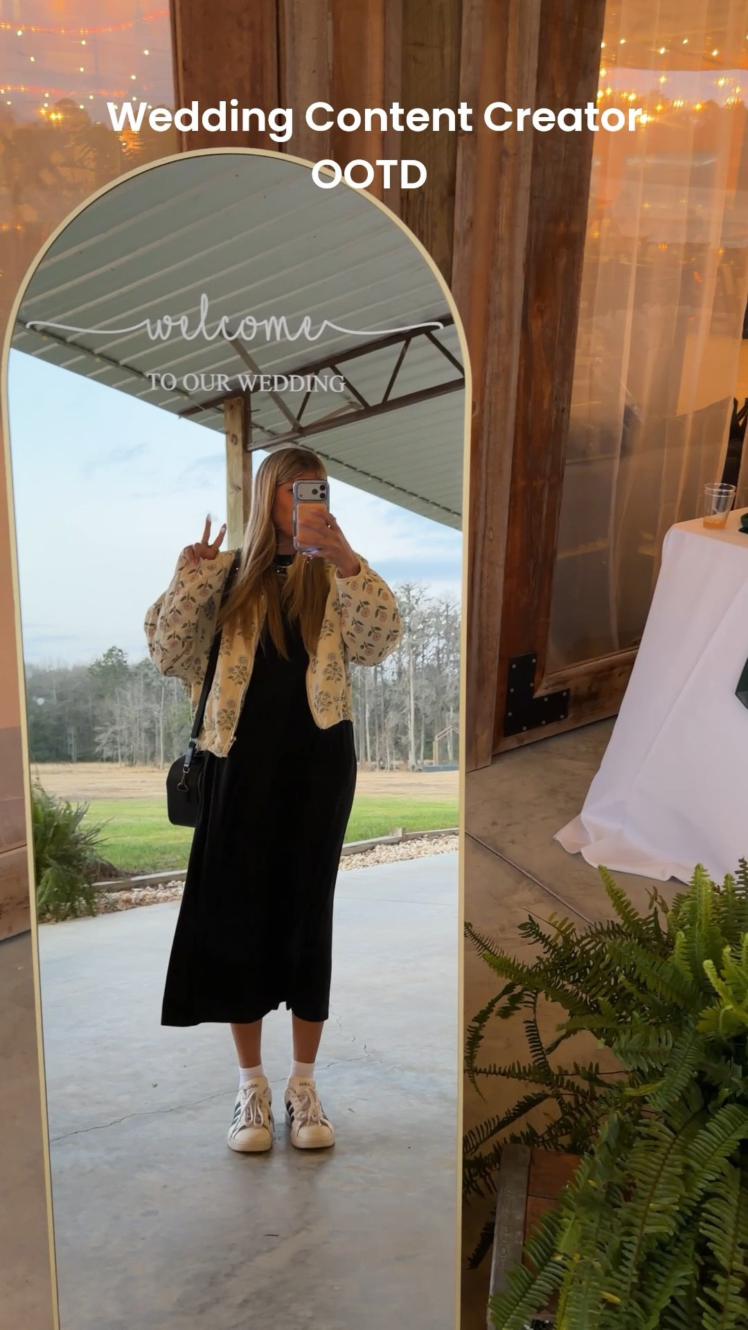 What I wear to work a wedding as a wedding content creator 🤍📱 

Wedding Vendor Outfit | Work OOTD | Wedding Content Creator Outfit | 

#LTKootd #LTKdayinmylife #LTKWorkwear