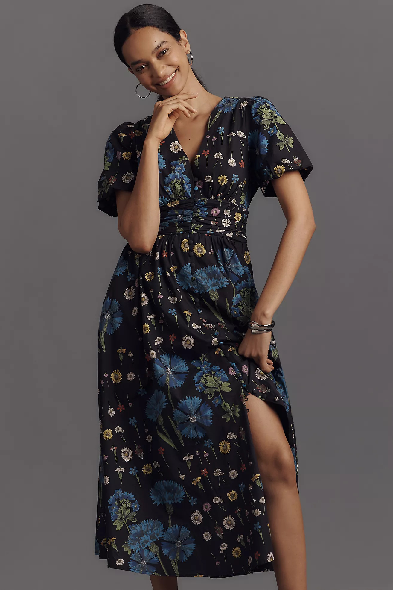 The Katerina Button-Front Dress | Anthropologie (US)