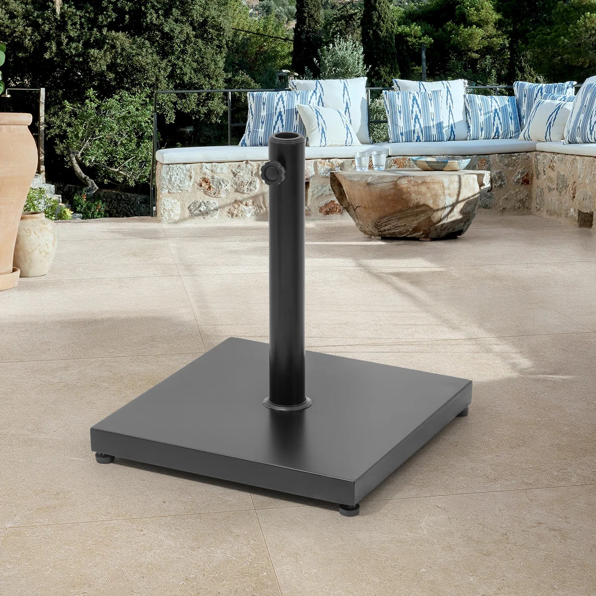 Agosto 40 Lb. Concrete Free Standing Umbrella Base | Wayfair North America