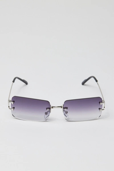 Berkeley Rimless Rectangle Sunglasses | Urban Outfitters (US and RoW)