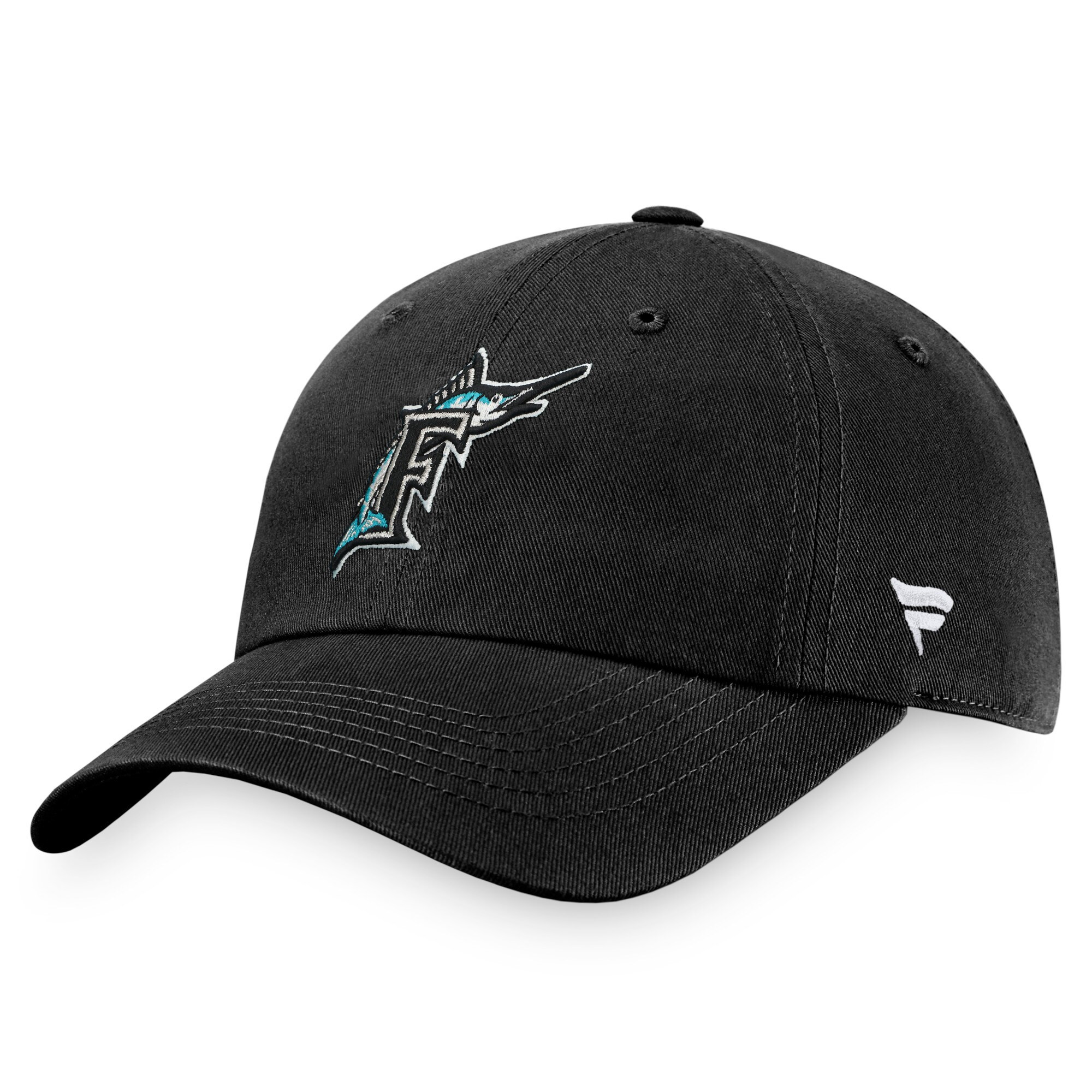 Florida Marlins Fanatics Branded Cooperstown Collection Core Adjustable Hat - Black | Lids