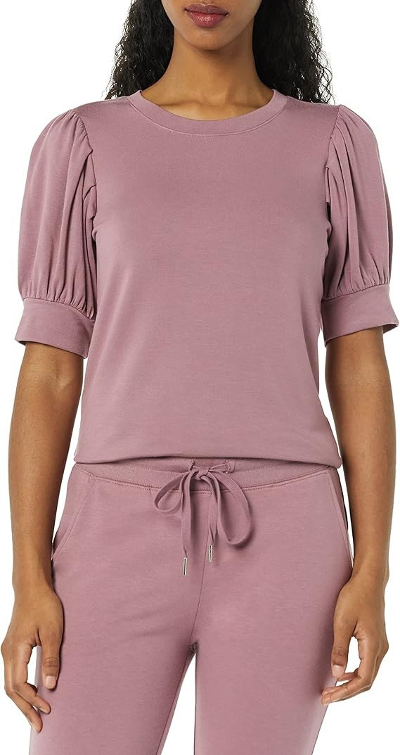 Daily Ritual Women's Supersoft Terry Puff-Sleeve Top | Amazon (US)