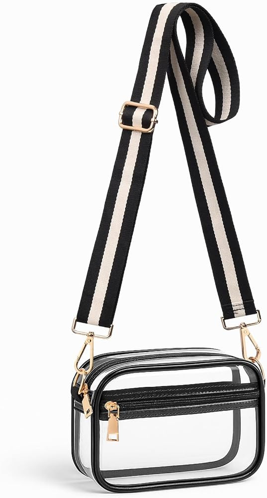 Clear Crossbody Bag Stadium Approved, Clear Purses for Women, Small Stadium Bag for Events Concer... | Amazon (US)