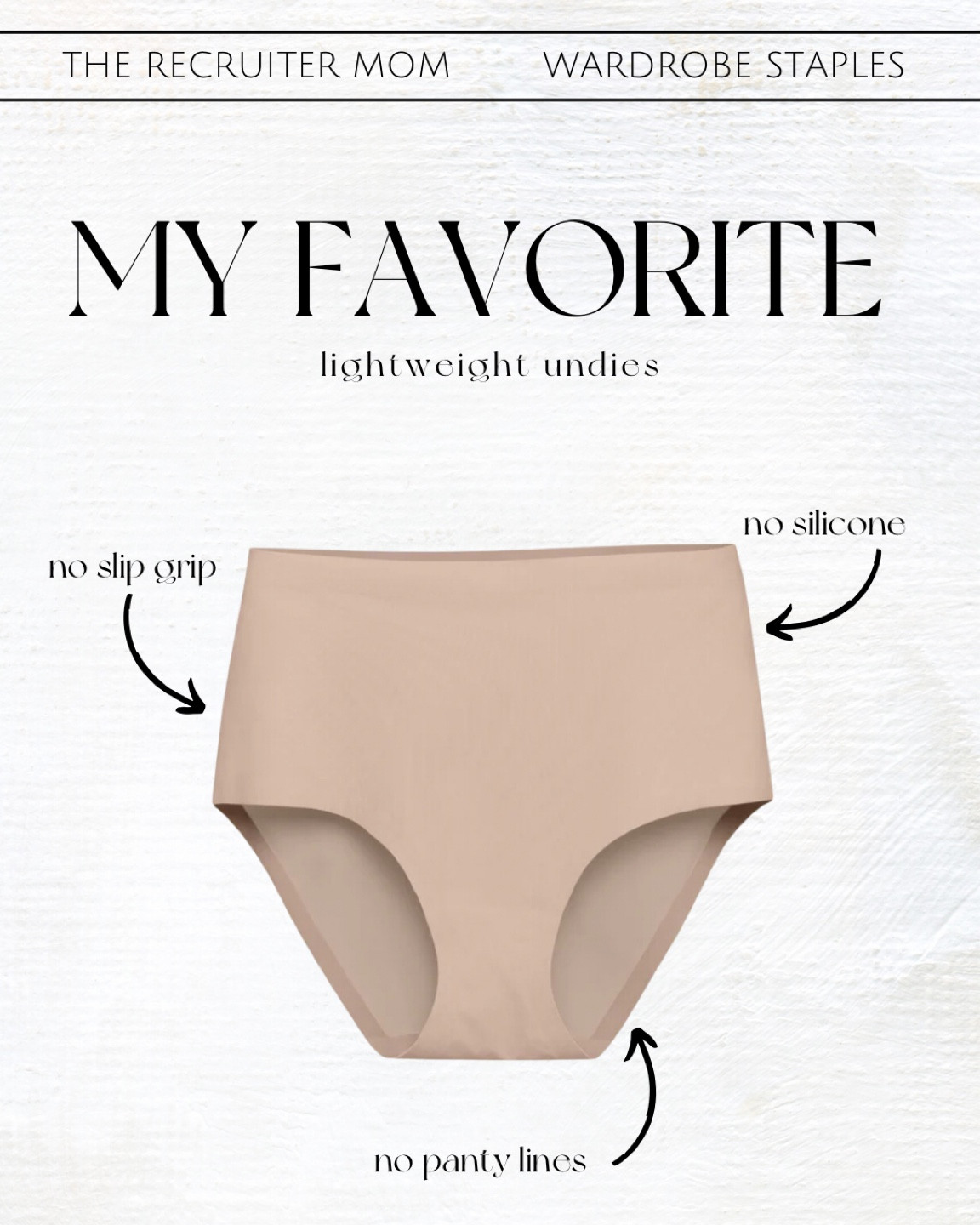 My favorite no show undies with high waist use code RYANNEFS15 for 15% off 


Fashion  fashion finds  fashion essentials  fashion favorites  closet staples  lightweight undies  nude underwear  the recruiter mom  

#LTKMidsize #LTKFindsUnder50 #LTKStyleTip