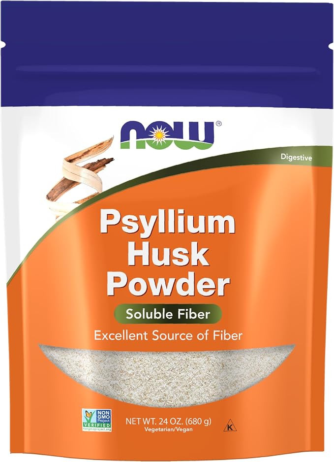 NOW Foods Supplements, Psyllium Husk Powder, Non-GMO Project Verified, Soluble Fiber, 24-Ounce | Amazon (US)