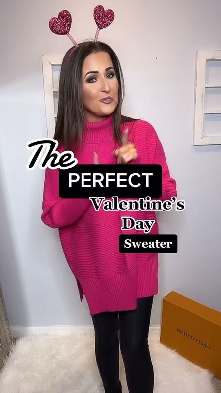 This turtleneck is SO soft and legging friendly! Comes in about 30 colors! It’s currently on sale- but I’m not sure how long it will be on sale. My boots are as well.

Valentine’s Day looks, Valentine’s Day outfits, winter outfits, tunic tops, faux leather leggings, chelsea boots, heart earrings, Valentine’s Day jewelry #blushpink #winterlooks #winteroutfits #winterstyle #winterfashion #wintertrends #shacket #jacket #sale #under50 #under100 #under40 #workwear #ootd #bohochic #bohodecor #bohofashion #bohemian #contemporarystyle #modern #bohohome #modernhome #homedecor #amazonfinds #nordstrom #bestofbeauty #beautymusthaves #beautyfavorites #goldjewelry #stackingrings #toryburch #comfystyle #easyfashion #vacationstyle #goldrings #goldnecklaces #fallinspo #lipliner #lipplumper #lipstick #lipgloss #makeup #blazers #primeday #StyleYouCanTrust #giftguide #LTKRefresh #LTKSale #springoutfits #fallfavorites #LTKbacktoschool #fallfashion #vacationdresses #resortfashion #summerfashion #summerstyle #rustichomedecor #liketkit #highheels #Itkhome #Itkgifts #Itkgiftguides #springtops #summertops #Itksalealert #LTKRefresh #fedorahats #bodycondresses #sweaterdresses #bodysuits #miniskirts #midiskirts #longskirts #minidresses #mididresses #shortskirts #shortdresses #maxiskirts #maxidresses #watches #backpacks #camis #croppedcamis #croppedtops #highwaistedshorts #goldjewelry #stackingrings #toryburch #comfystyle #easyfashion #vacationstyle #goldrings #goldnecklaces #fallinspo #lipliner #lipplumper #lipstick #lipgloss #makeup #blazers #highwaistedskirts #momjeans #momshorts #capris #overalls #overallshorts #distressesshorts #distressedjeans #newyearseveoutfits #whiteshorts #contemporary #leggings #blackleggings #bralettes #lacebralettes #clutches #crossbodybags #competition #beachbag #halloweendecor #totebag #luggage #carryon #blazers #airpodcase #iphonecase #hairaccessories #fragrance #candles #perfume #jewelry #earrings #studearrings 

#LTKSeasonal #LTKstyletip #LTKFind
