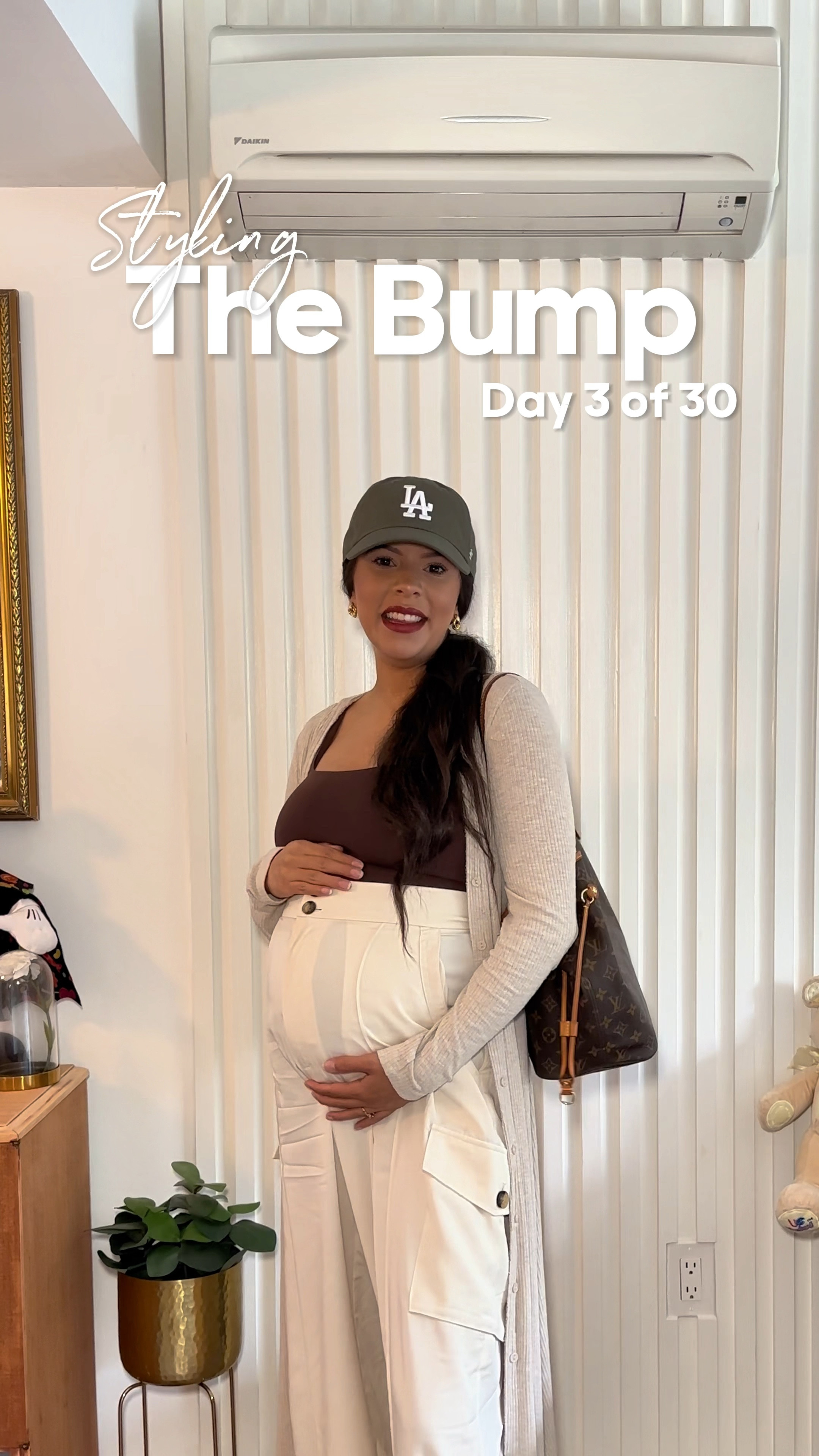 Day 3 | 30 Days of Styling The Bump - Fall Edition ✨ | SAVE for later 🍂 | I promise you, you don’t have to sacrifice comfort for stylish pregnancy outfits and I’m going to show you how! 

These pants were a sale find from @bananarepublic and could not be comfier! I linked the colours that are left and some similar - I’m wearing a size 14! This is an easy every day look and perfect for taking it from day to night just by switching up the shoes and removing the hat!

These are all non-maternity maternity clothes I’m wearing, because I love avoiding maternity clothes as much as possible for pieces I can wear post-pregnancy! I’m 26 weeks pregnant, hitting 27 weeks tomorrow and my 26 weeks pregnant bump style has been comfort meets cozy fall vibes for most day to day! We’re going to spend 30 days styling this growing baby bump from comfy and cute style all the way to dressy pregnancy outfits for those special occasions you need fall outfit inspo for!

You can shop similar outfit pieces to style the bump below ✨

-

#pregnant #pregnancydiary #pregnantbelly #pregnancyfashion #pregnancystyle #pregnantstyle #ootd #outfitinspiration #outfitinspo #fallfashion #fallstyle #stylethebump #falloutfits #fallfashiontrends #maternityfashion #bumpstyle #bumpfashion #fallclothing #25weekspregnant #25weeks #26weeks #26weekspregnant #bumpfriendly #maternitystyle 

-

Styling the bump | bump style | maternity style fashion | fall outfit inspo | outfit inspiration | pregnancy outfits | pregnant style | pregnancy style | fall outfits | fall bump outfits | fall outfits video style guide | LTK video style tips | 

#LTKVideo #LTKbump #LTKstyletip