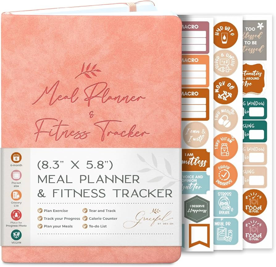 Graceful by Design Meal Planner and Fitness Tracker - Plan Workouts in our Fitness Journal for Wo... | Amazon (US)