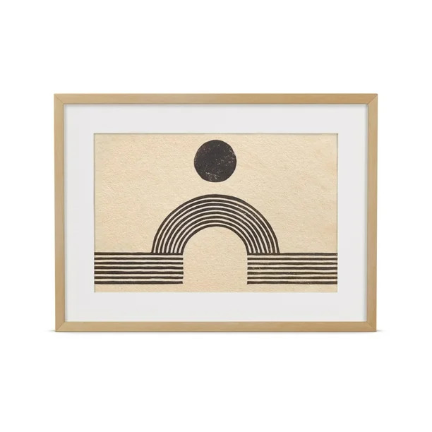 MoDRN Natural Boho Rainbow Bridge Framed Art Print | Walmart (US)