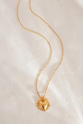 Rachel Jackson Gold-Plated Electric Love Pendant Necklace | Anthropologie (UK)