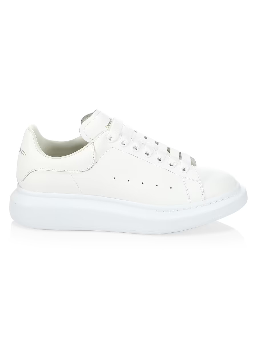 Oversized Leather Platform Sneakers | Saks Fifth Avenue