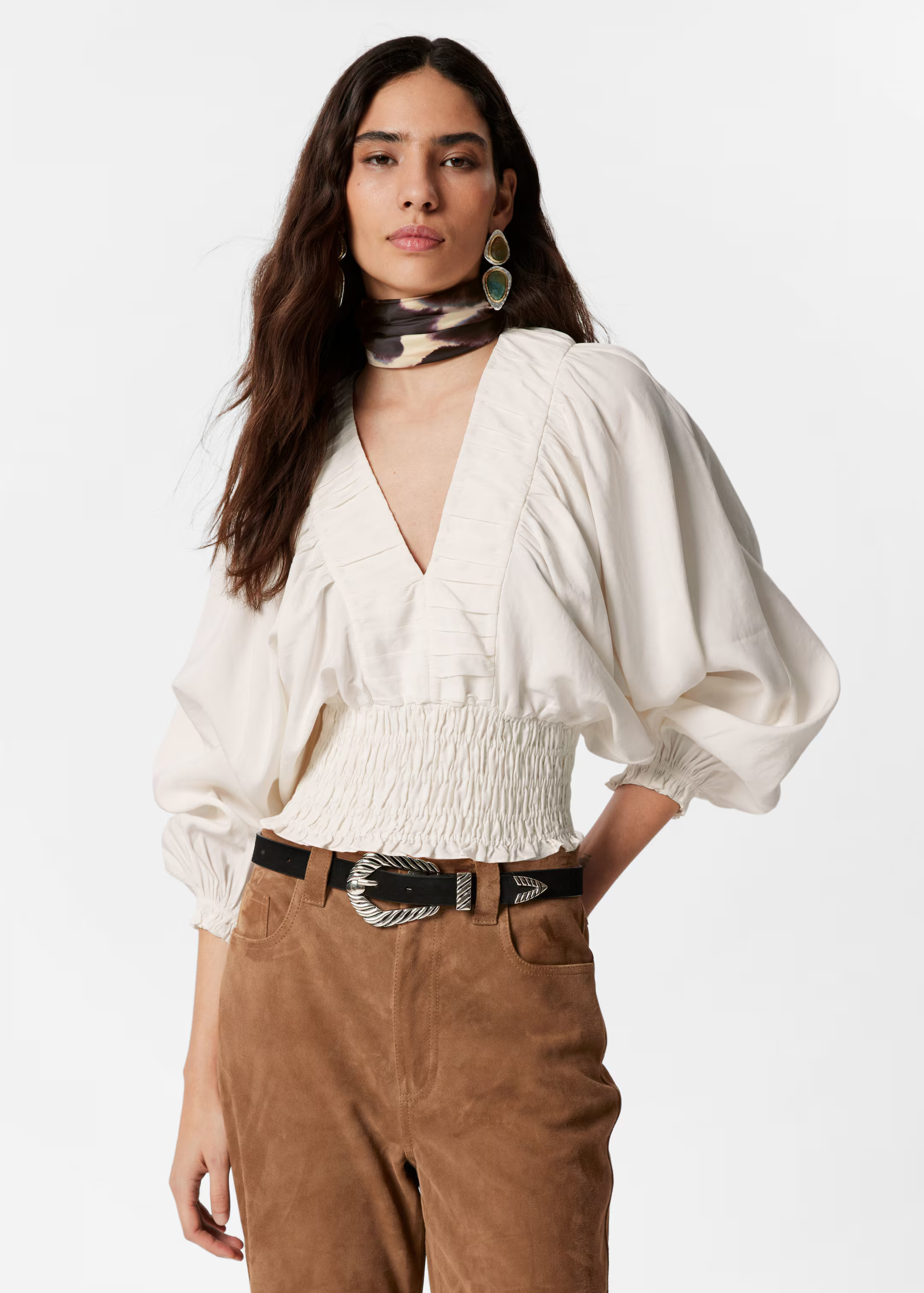 Smocked Puff-Sleeve Blouse | & Other Stories - US