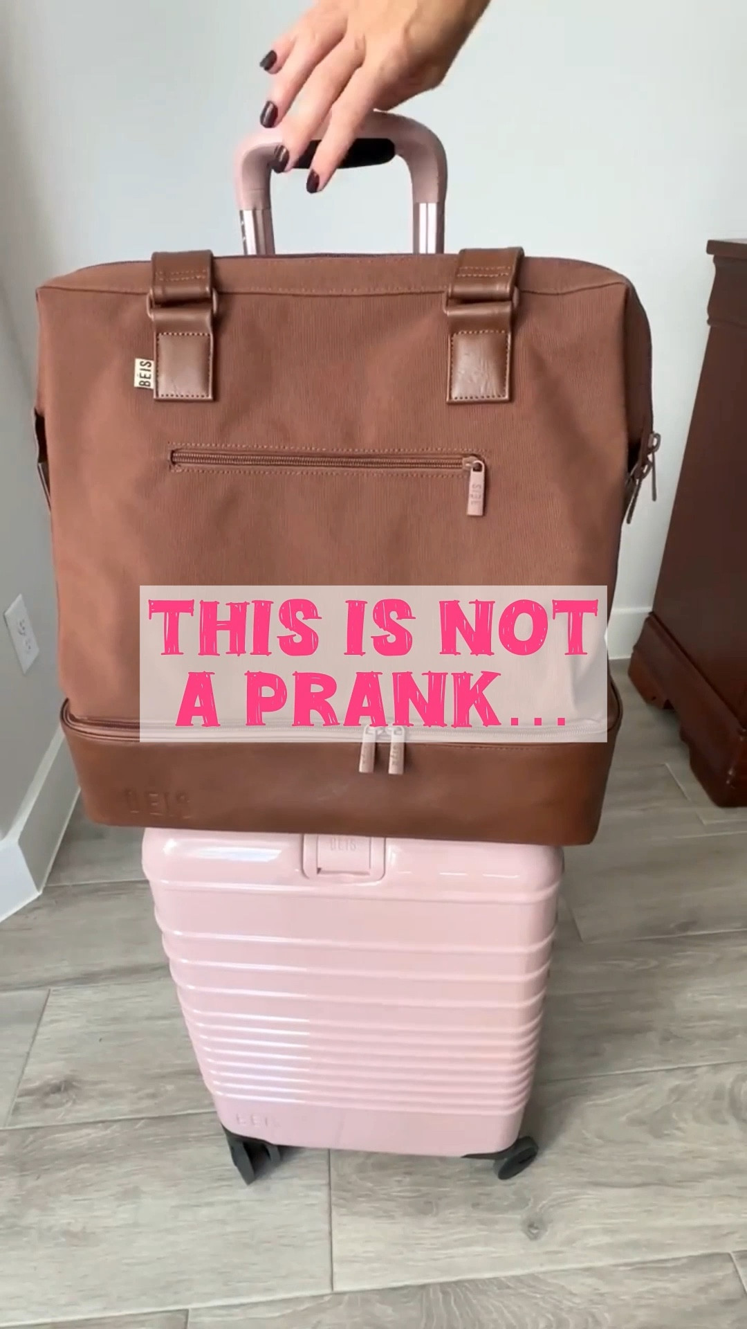 No pranks with my ‘personal item’ bag 💼 Goes on every trip now! Has all the right pockets + I love a pink & mocha bag match-up 🤗 Happy Travels! ✈️

#LTKWatchNow #LTKTravel #LTKStyleTip