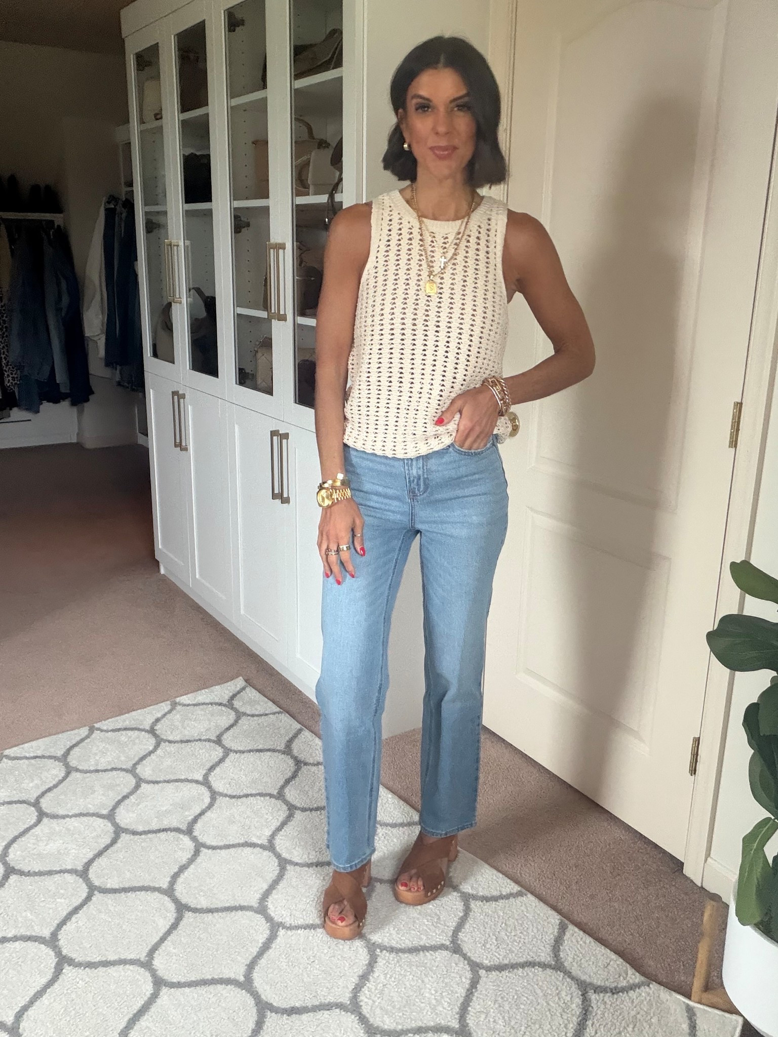 These amazing $14 Walmart jeans on the top seller list this week! I’m 5’5 and in size xs in tank, my true size 0 in jeans 

#LTKSeasonal #LTKgrwm #LTKdayinmylife