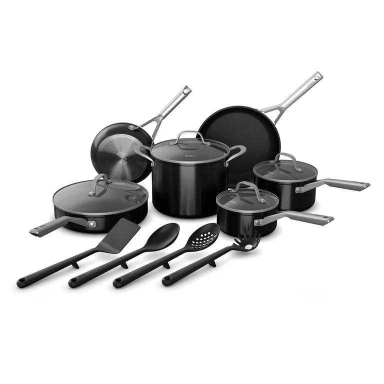 Ninja NeverStick Essential 14-Piece Cookware Set, Guaranteed to Never Stick, C19700 | Walmart (US)