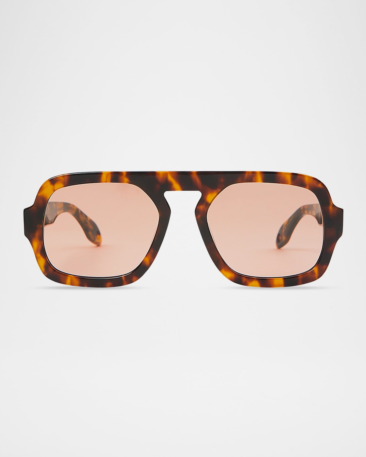 Jane Tortoise Acetate Aviator Sunglasses | Neiman Marcus