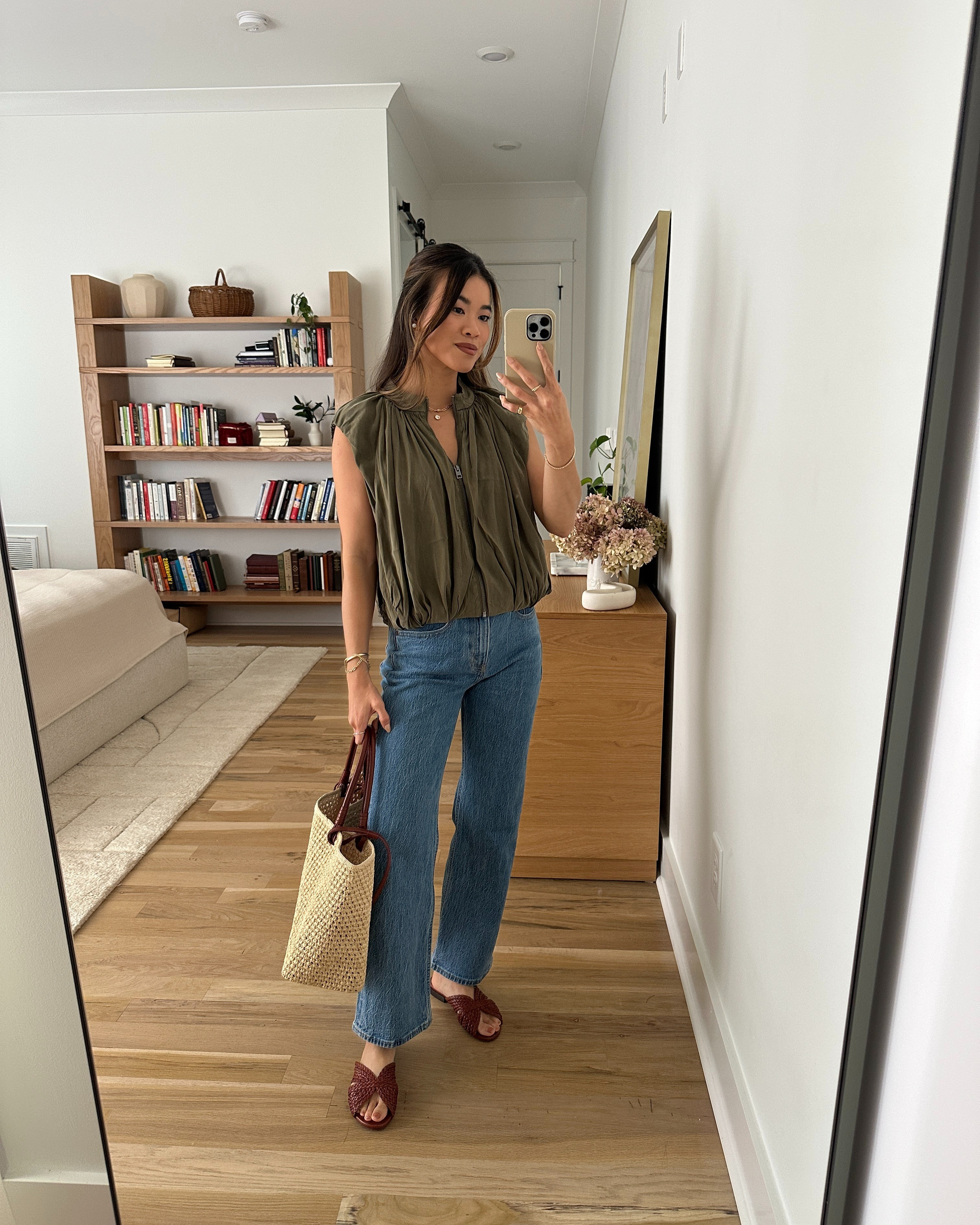 I love these @SEZANE sandals. They are so comfy and go with everything!

Sizing info:
-Evereve Evie Bubble Vest (Size XS in DarkOlive) 
-Abercrombie High Rise 90s Relaxed Jean (Size 23 Extra Short in Medium Wash)

Petite style, petite fashion, mom outfit, mom style, petite pants, petite outfit ideas, petite outfits, best pants for petite, petite jeans, spring style, spring outfits, vacation outfits, summer outfits, fall jeans, fall pants, autumn top, petite fall outfits, Abercrombie jeans, evereve,

#LTKootd #LTKSeasonal #LTKPetite