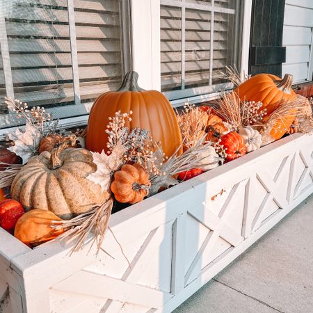 I love my Fall window boxes on my porch. My favorite is they are artificial pumpkins so I can use them year after year. #sponsored #walmarthome #walmart #falldecor  @walmart 

#LTKhome #LTKHalloween #LTKSeasonal