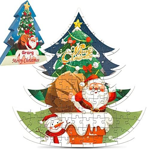 Grarg Christmas Jigsaw Puzzle for Kids Ages 4-8, 100 Piece Santa Claus Floor Puzzle Preschool Toy... | Amazon (US)