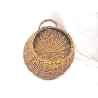 Vintage Wicker Wall Basket, Round, Rustic Home Decor | Etsy (US)