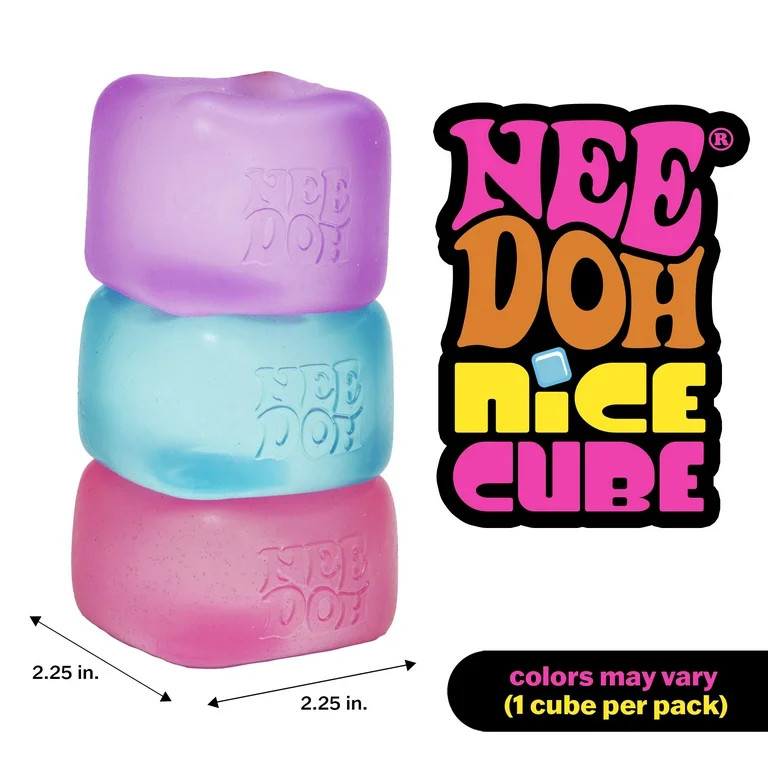 NeeDoh Nice Cube, Satisfying Square Shaped Sensory Toy, Colors May Vary, Children Ages 3+ | Walmart (US)