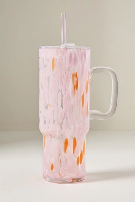 Confetti Glass Tumbler with Handle | Anthropologie (US)