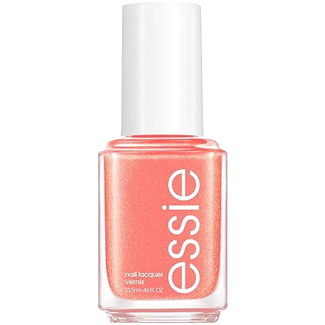 essie salon-quality nail polish, vegan, coral, shimmer, meet-cute moment, 0.46 fl oz | Amazon (US)