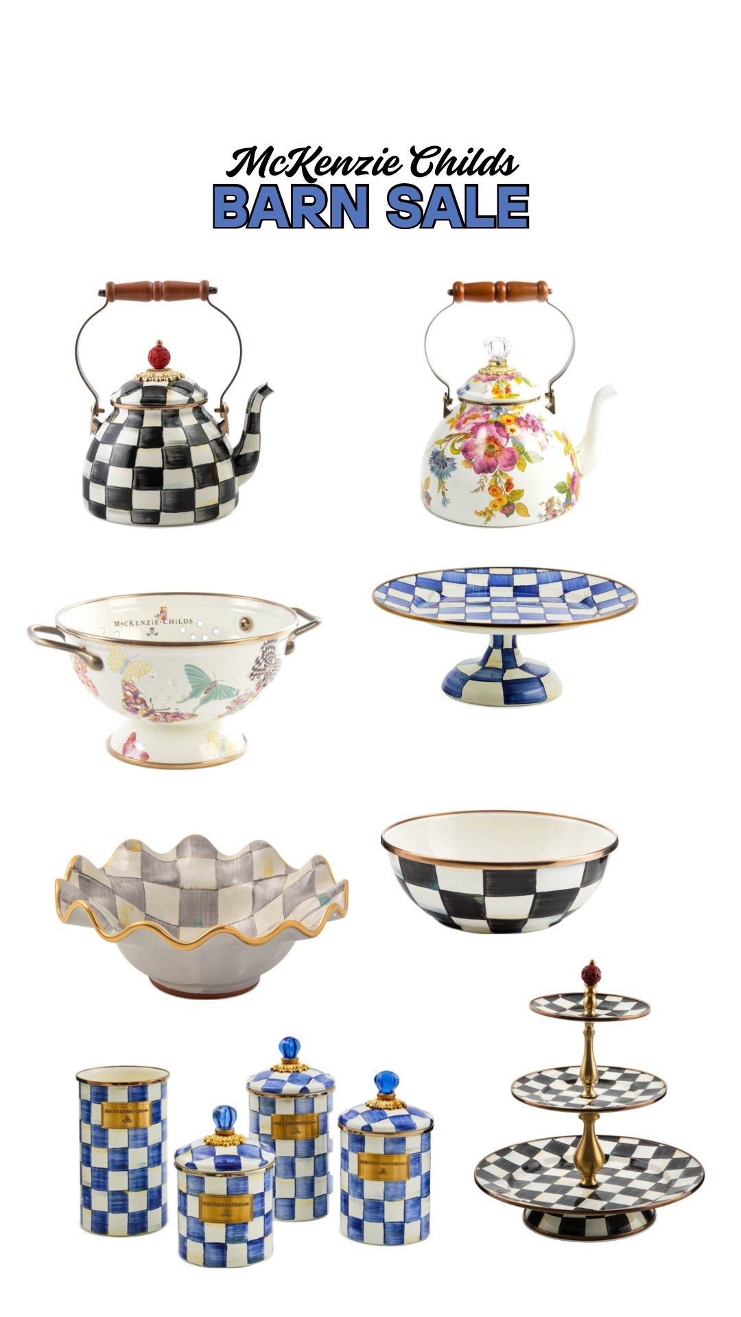 MacKenzie Childs Barn Sale
Mackenzie Childs
Home Decor
Black and white home decor 

#LTKHome #LTKSaleAlert #LTKFindsUnder100