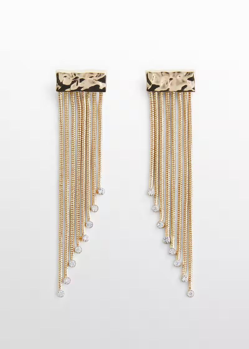 Earrings cascade crystals -  Women | Mango USA | MANGO (US)