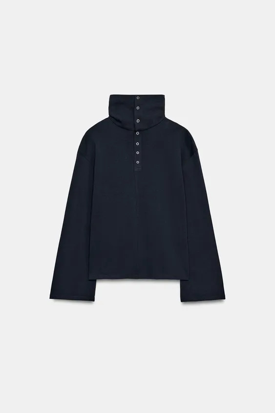HIGH NECK SWEATSHIRT | Zara UK