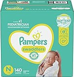 Diapers Newborn/Size 0 (< 10 lb), 140 Count - Pampers Swaddlers Disposable Baby Diapers, Enormous Pa | Amazon (US)