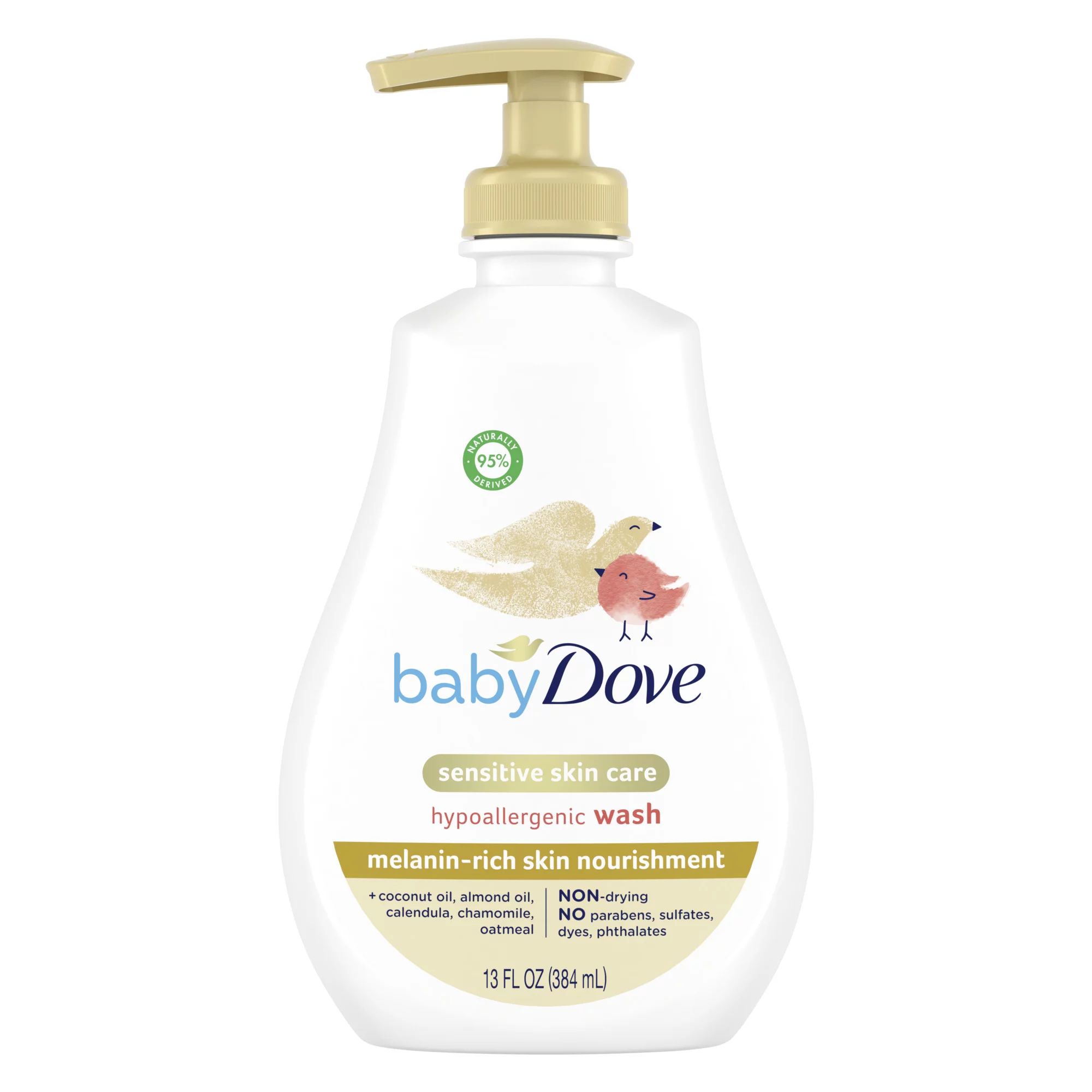 Baby Dove Melanin-Rich Skin Nourishment Hypoallergenic Liquid Body Wash, 13 oz | Walmart (US)