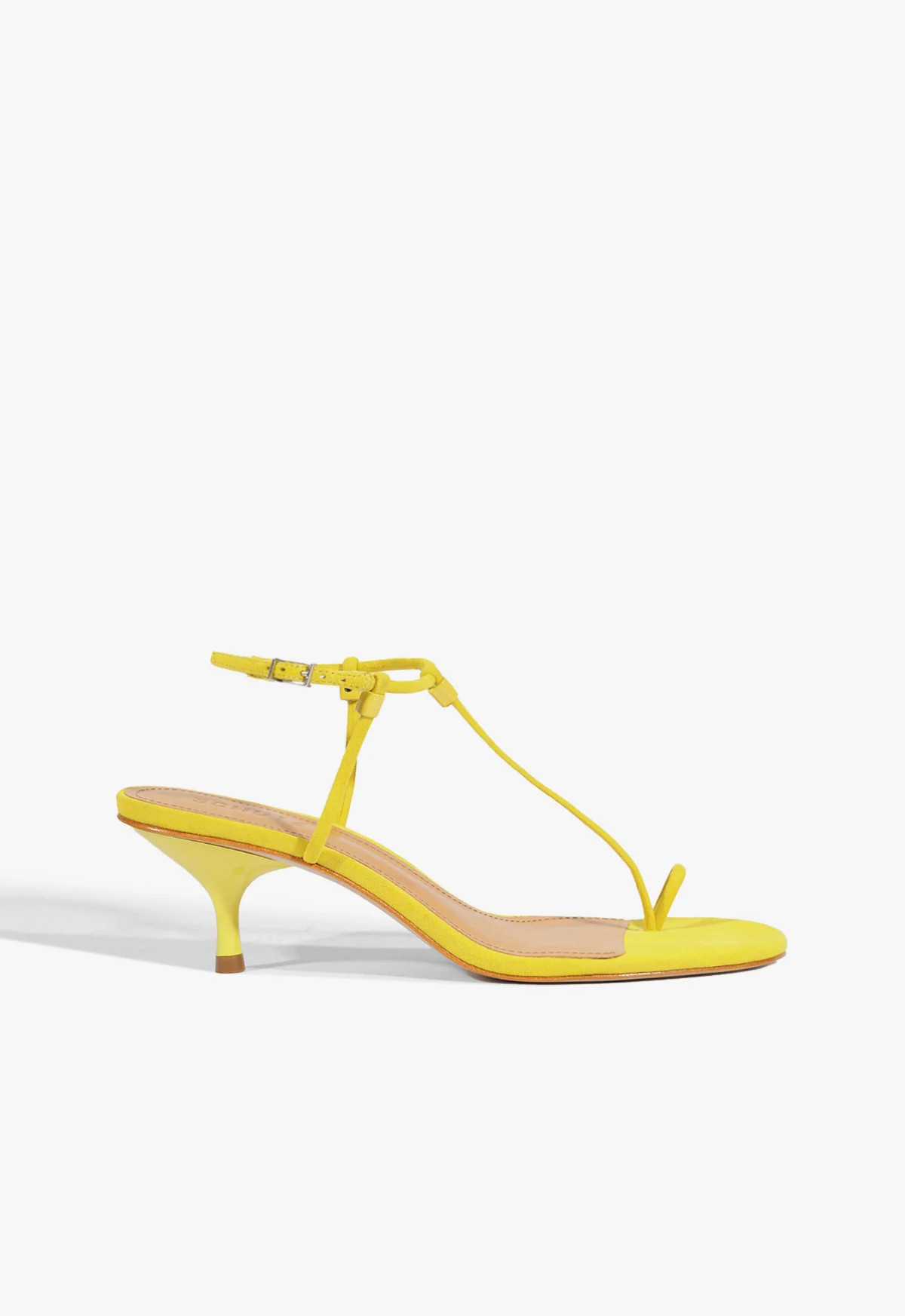 Elsha Kitten Heels – Sleek & Effortless Strappy Sandals | Yellow | Schutz (US)