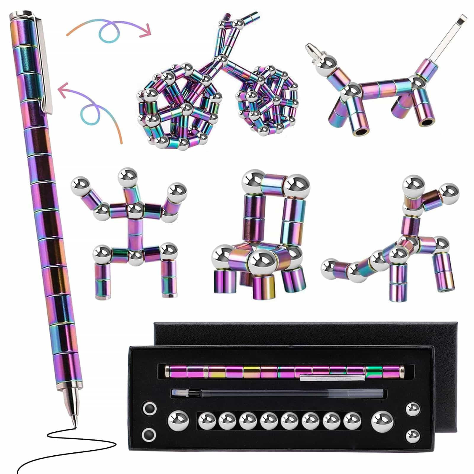 Fidget Pen Gifts For Teenage Girls - Magnetic Pen Cool Gadgets Teen Boys Gift Ideas - Magnet Pens... | Amazon (US)