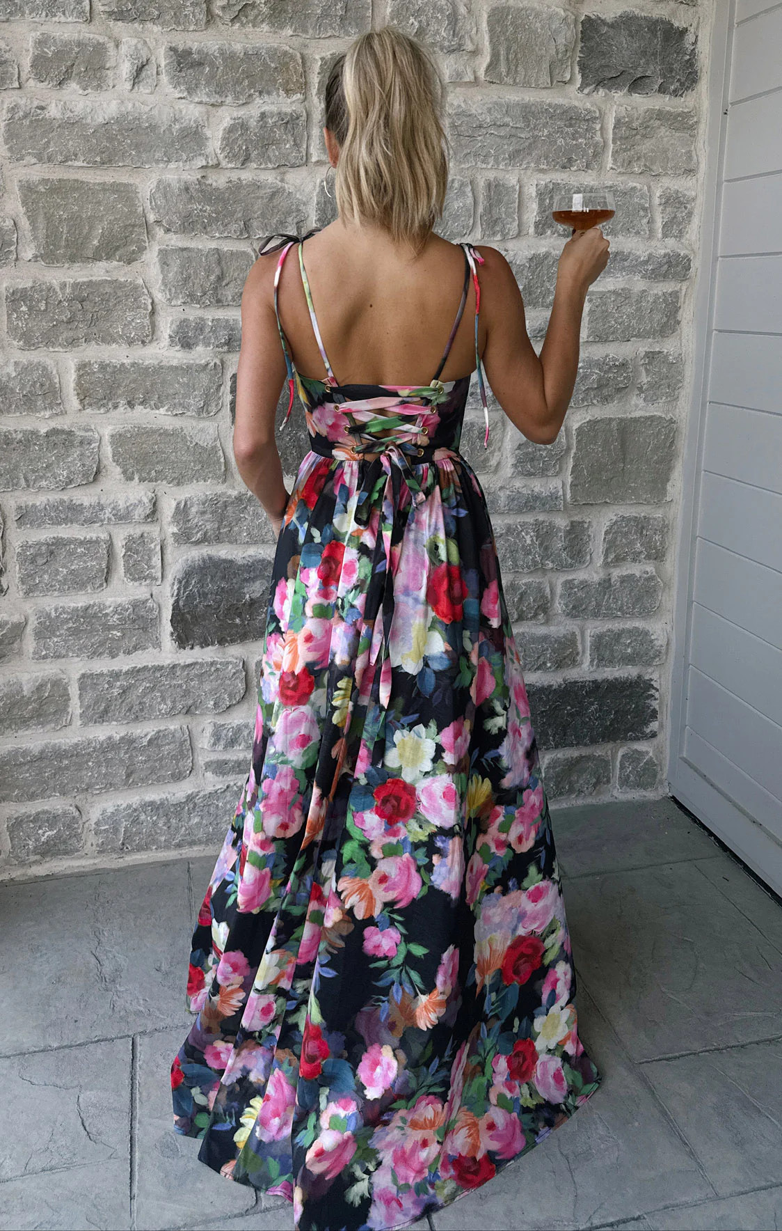 Juliet Maxi Dress, in Moonlit Garden Gala Taffeta, Size: XS | Show Me Your Mumu | Show Me Your Mumu