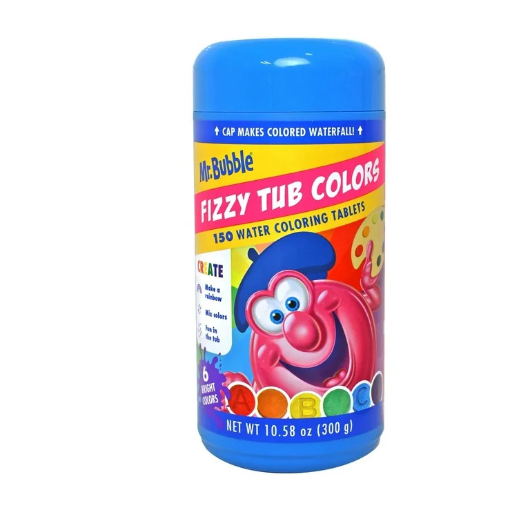 Mr. Bubble Fizzy Tub Colors, Unscented, 150 Count | Walmart (US)
