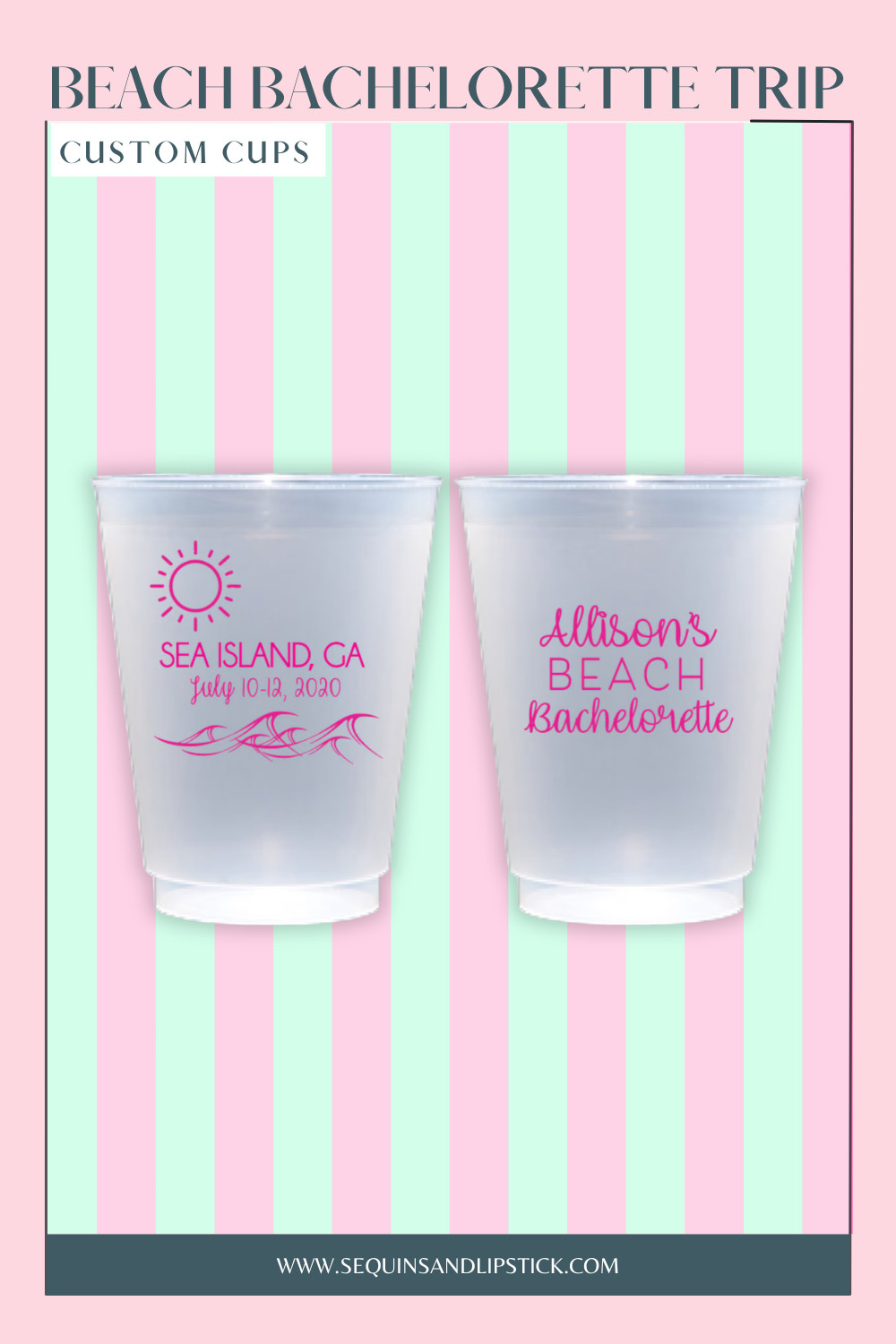 Make your beach bachelorette trip unforgettable with custom personalized cups designed for the bride squad ☀️🍹  

 #LTKfoodie #LTKSeasonal #LTKWedding