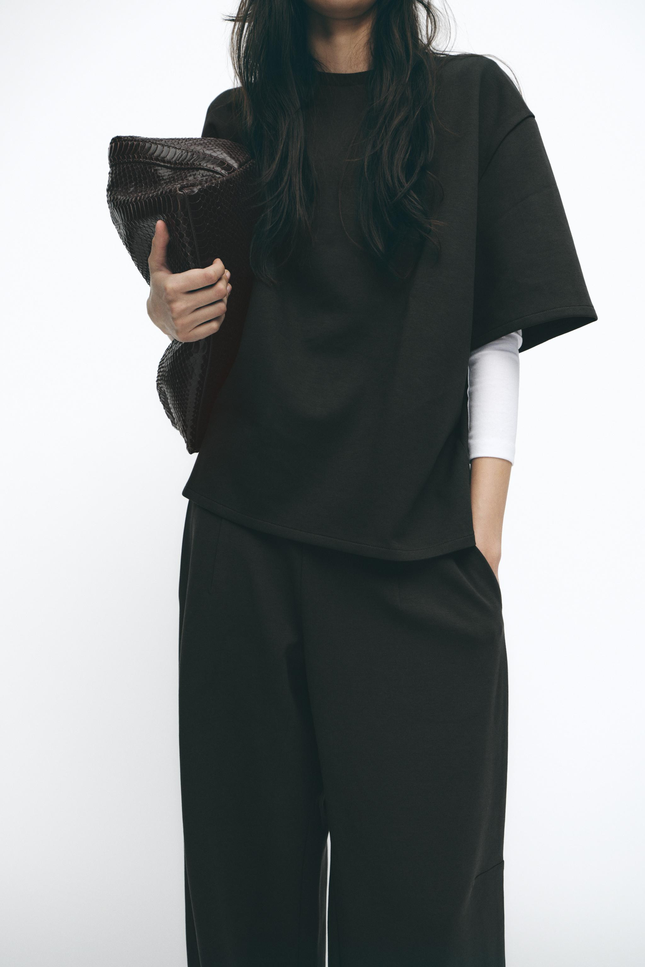 INTERLOCK BALLOON PANTS | Zara US