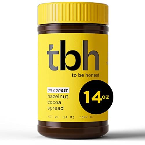 TBH Hazelnut Chocolate Spread, Vegan, Low Sugar, Palm Oil Free, Creamy Chocolate Spread | 14 oz J... | Amazon (US)