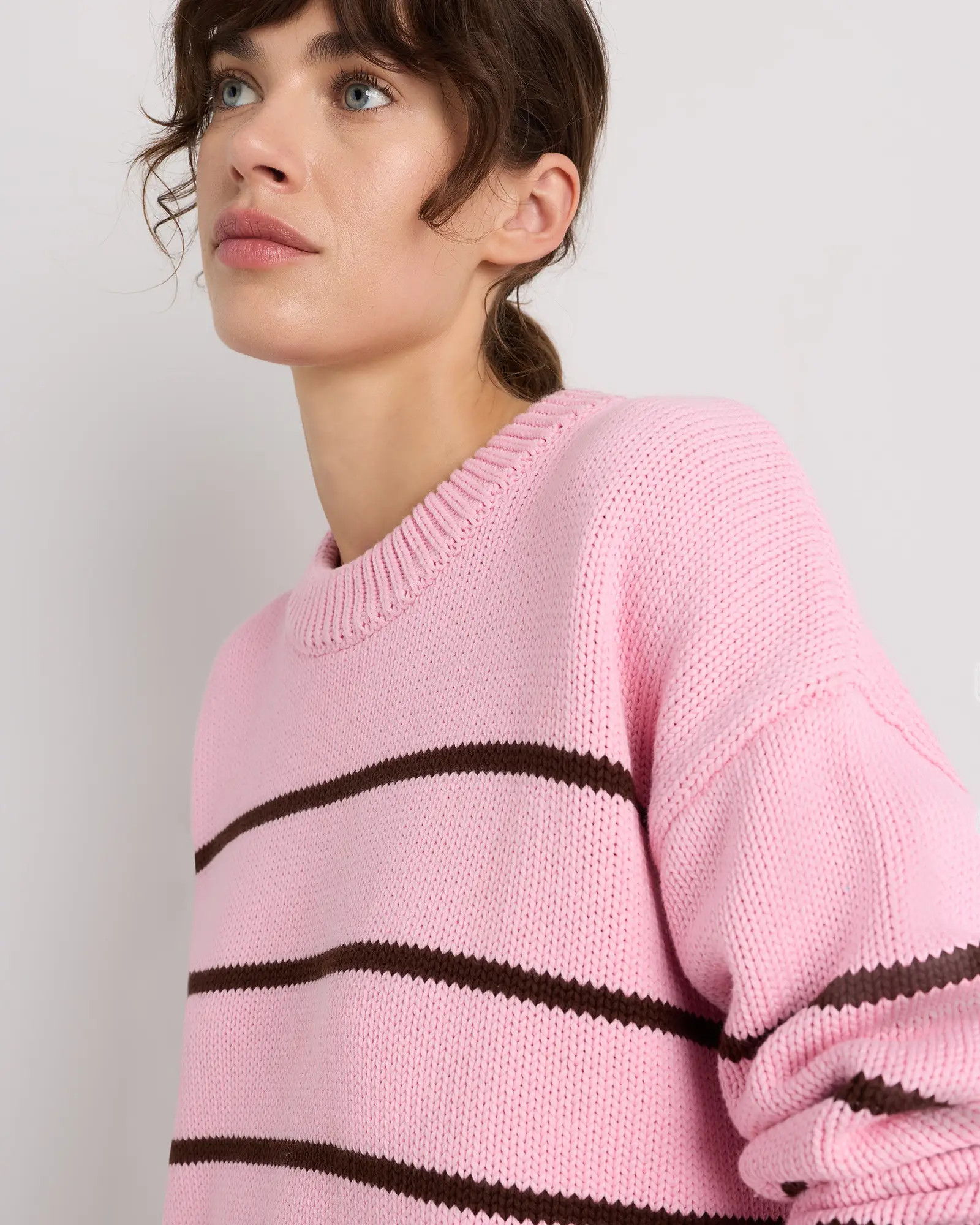 100% Organic Cotton Striped Crew Sweater | Quince