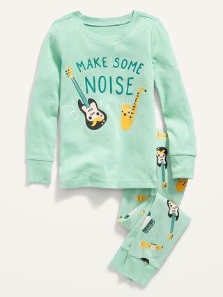 Unisex Long-Sleeve Printed Pajama Set for Toddler &#x26; Baby | Old Navy (US)