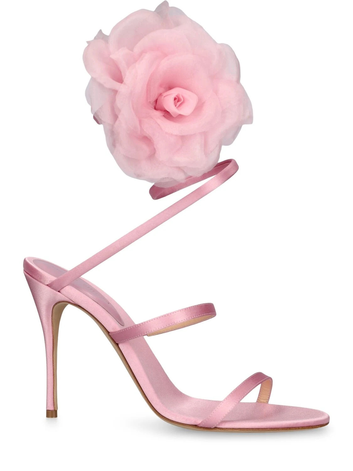 Magda Butrym | Mujer Sandalias De Satén 105mm Rosa 41 | Luisaviaroma